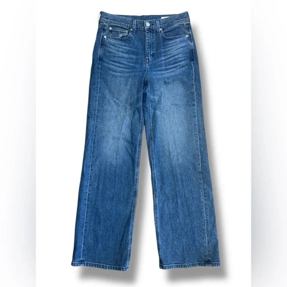 Ayr The Secret Sauce Good Mood Blue Denim Straight Jeans Sz 29 Regular - Picture 4 of 11